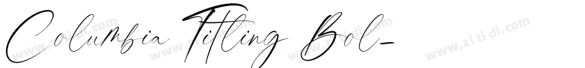 Columbia Titling Bol字体转换